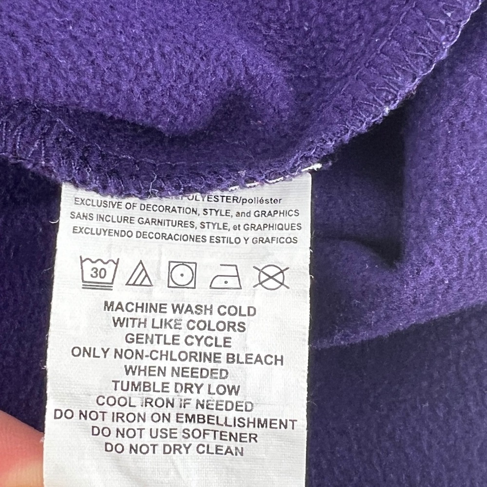 NFL Team Apparel Baltimore Ravens Mens XL Purple Quarter Zip Pullover D2AC 79700 - Picture 6 of 13